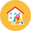 House Location Icon from Kameleon Colors - Free Set