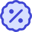 Discount Percent Badge Icon from Core Duo Set
