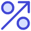 Discount Percent Increase Icon from Core Duo Set