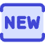Tag New Square Icon from Core Duo Set