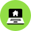 Laptop House Icon from Kameleon Pop Set
