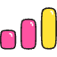 Graph Bar Icon from Stickies Colors - Free Set