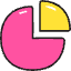Graph Pie Icon from Stickies Colors - Free Set