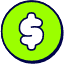 Money Coin 1 Icon from Stickies Duo Set