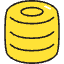 Money Coin 2 Icon from Stickies Colors - Free Set