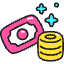 Pile Of Money Icon from Stickies Colors - Free Set