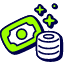 Pile Of Money Icon from Stickies Duo Set