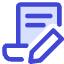 Document Contract Edit Sign Icon from Core Duo Set