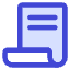 Document Contract License Icon from Core Duo Set