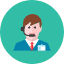 Telemarketer Man Icon from Kameleon Colors Set