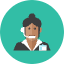 Telemarketer Woman 3 Icon from Kameleon Colors Set