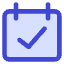 Calendar Check Icon from Core Duo Set