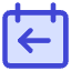 Calendar Previous Day Yesterday Icon from Core Duo Set
