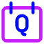 Calendar Quarter View Quarterly Icon from Core Neon Set