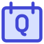 Calendar Quarter View Quarterly Icon from Core Duo Set
