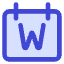 Calendar Week View Weekly Icon from Core Duo Set