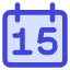 Date 15 Calendar Icon from Core Duo Set