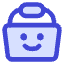 Shopping Basket Emoji Smile Icon from Core Duo Set