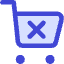 Shopping Cart Cross Icon from Core Duo Set