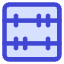 Abacus Horizontal Icon from Core Duo Set