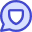 Chat Bubble Oval Protect Icon from Core Duo Set