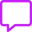 Chat Bubble Square Icon from Core Neon Set