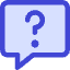 Chat Bubble Square Question Icon from Core Duo Set