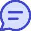 Chat Bubble Text Oval Icon from Core Duo Set