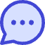 Chat Bubble Typing Oval Icon from Core Duo Set