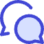 Chat Two Bubbles Oval Icon from Core Duo Set