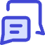 Chat Two Bubbles Square Text 2 Icon from Core Duo Set