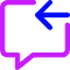 Previous Text Icon from Core Neon Set