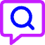 Search Comment History Icon from Core Neon Set