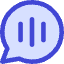 Voice Mail Bubble Oval Icon from Core Duo Set