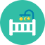 Baby Bed Icon from Kameleon Colors Set