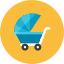 Baby Cart Icon from Kameleon Colors Set