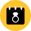 Calendar Date Icon from Kameleon Pop Set
