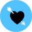Heart Arrow Icon from Kameleon Pop Set