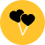 Heart Balloon Icon from Kameleon Pop Set