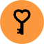 Heart Key Icon from Kameleon Pop Set