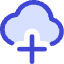 Cloud Add Icon from Core Duo Set