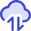 Cloud Data Transfer Icon from Core Duo Set