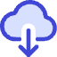 Cloud Download Icon from Core Duo Set