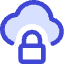 Cloud Lock Icon from Core Duo Set