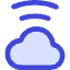 Cloud Wifi Icon from Core Duo Set