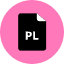 Pl File Icon from Kameleon Pop Set