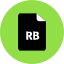 Rb File Icon from Kameleon Pop Set