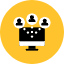 Computer Share Icon from Kameleon Pop Set