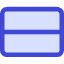 Rectangle Split Half Horizontal Icon from Core Duo Set