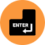 Enter Key Icon from Kameleon Pop - Free Set